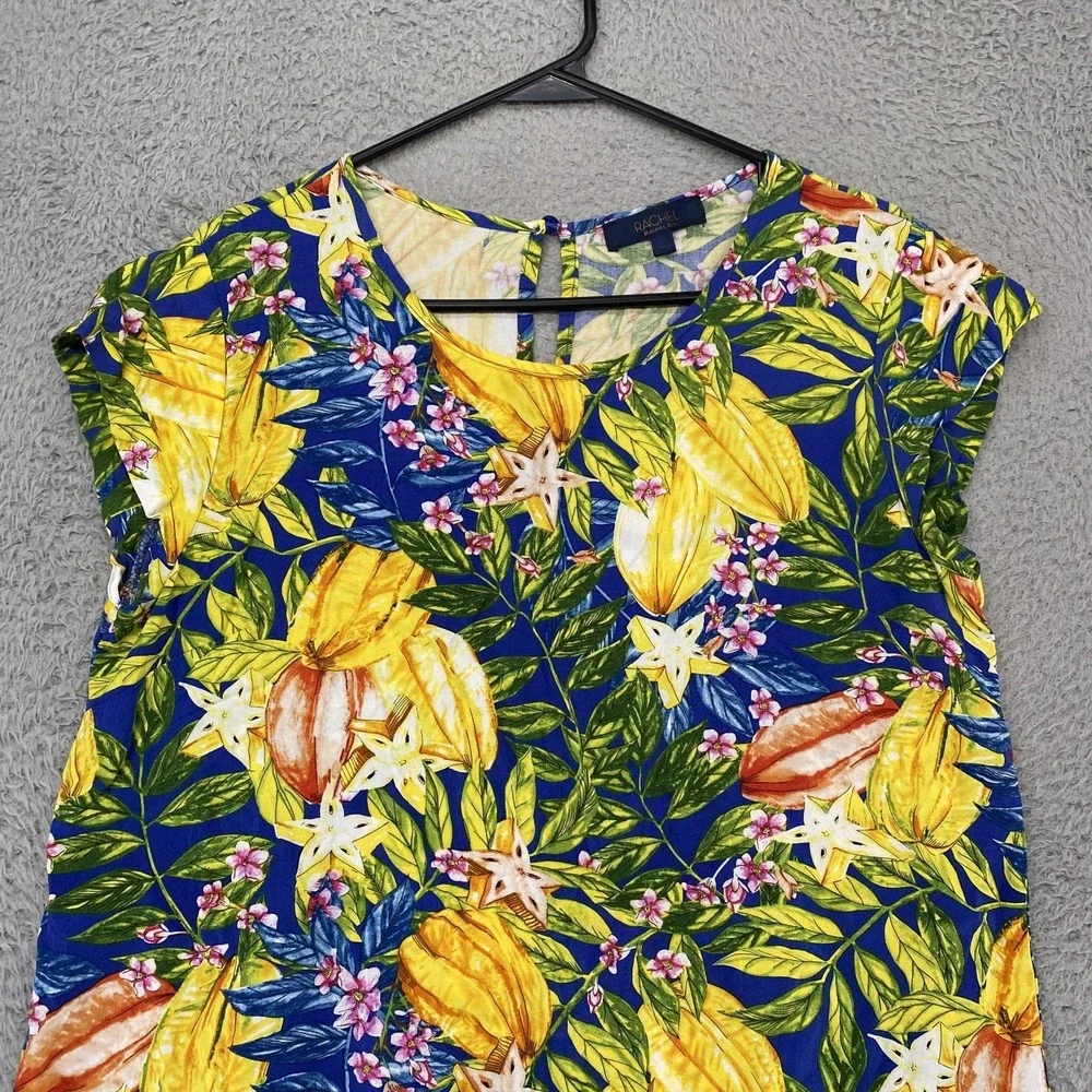 Rachel Roy 2 Piece Set Womens Large Tropical Hawaiian Cruise Resort Vacation - Picture 9 of 16
